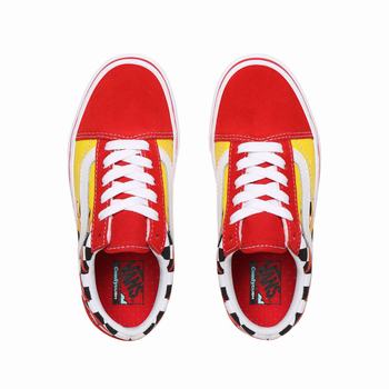 Detske Tenisky Vans Flame ComfyCush Old Skool (8-14+ years) Červené VA38VXRTD